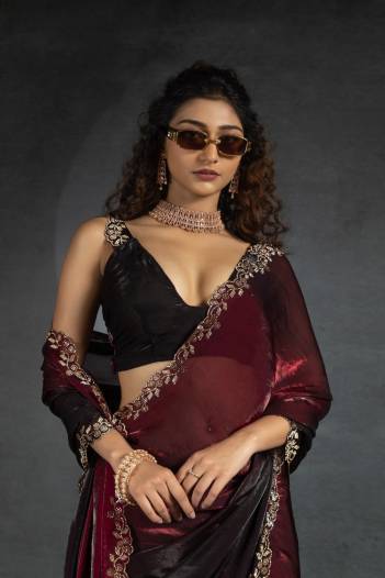 MEHEK SAREE 1161A TO 1161E DESIGNER SATIN SILK SAREE WHOLESALER IN INDIA